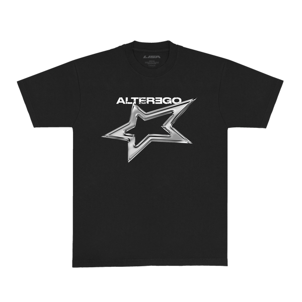 LISA Alter Ego Tシャツ【XLサイズ】 Women's Lisa Alter Ego KPOP Short Sleeve Oversized Graphic T