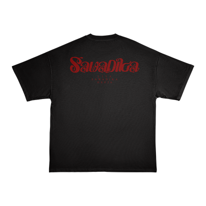 HELLO SAWADIKA BLACK TEE
