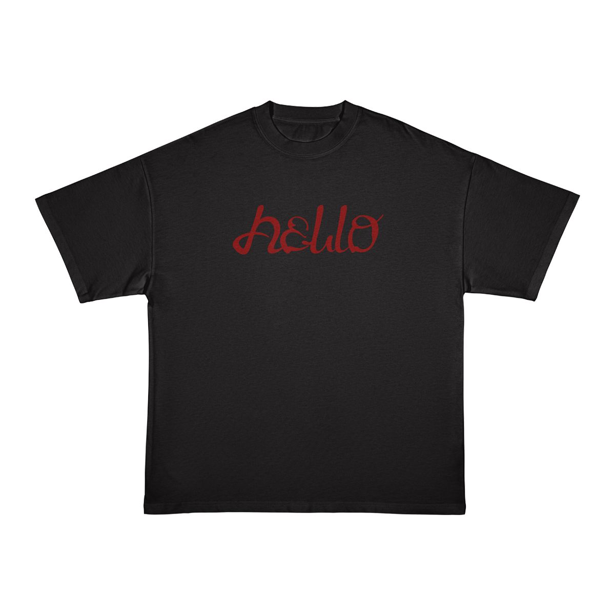 HELLO SAWADIKA BLACK TEE