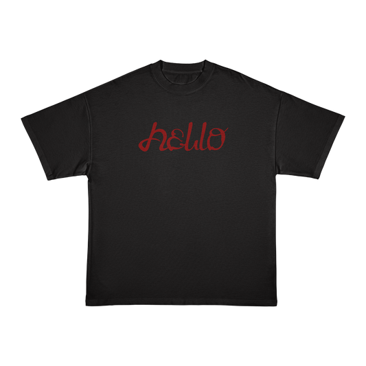 HELLO SAWADIKA BLACK TEE