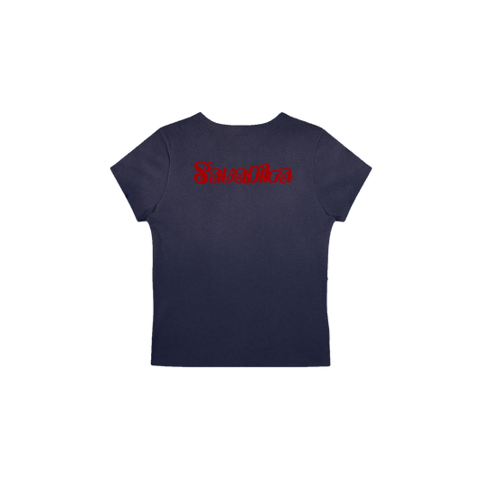 HELLO SAWADIKA INDIGO BABY TEE
