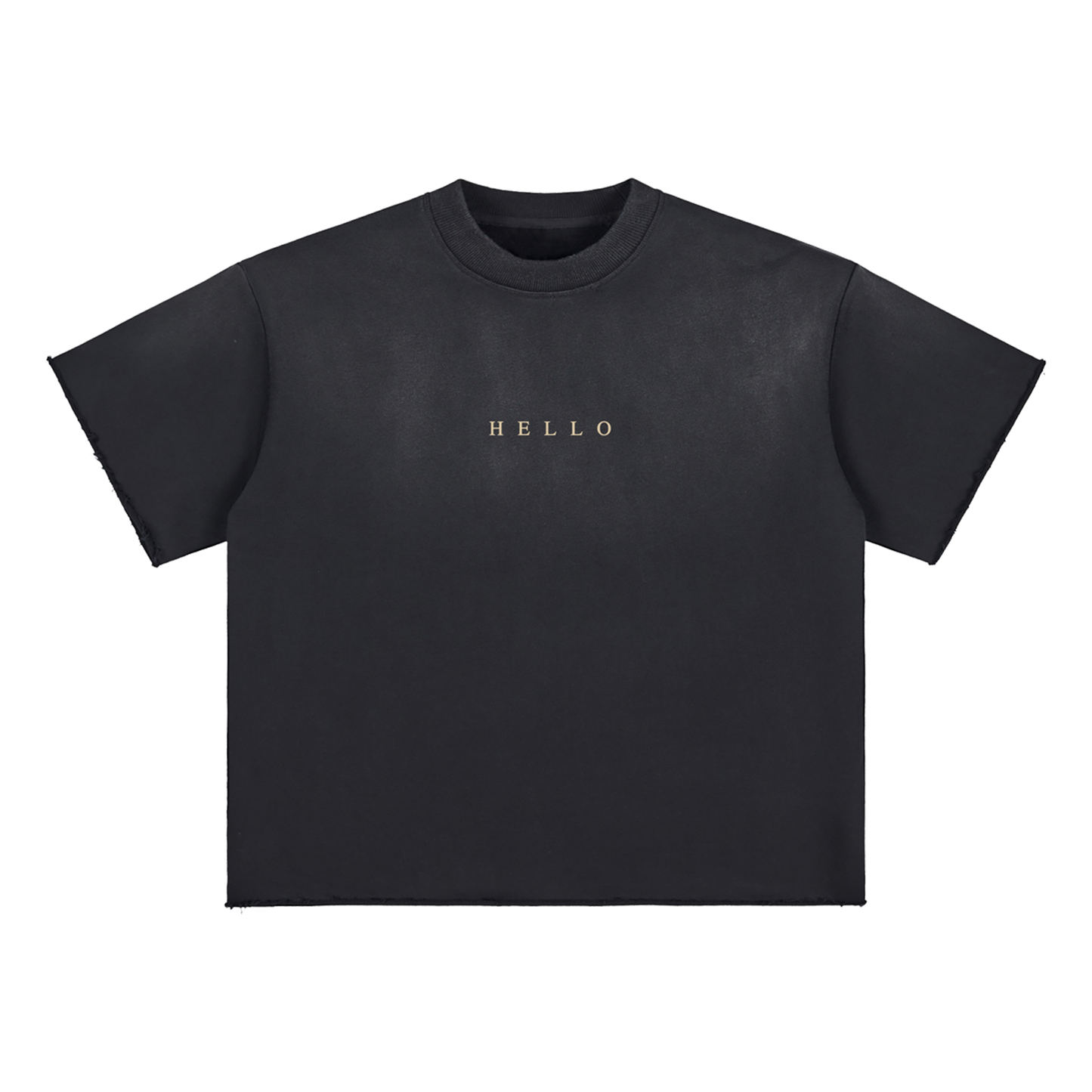 HELLO SAWADIKA SUN FADE BLACK TEE