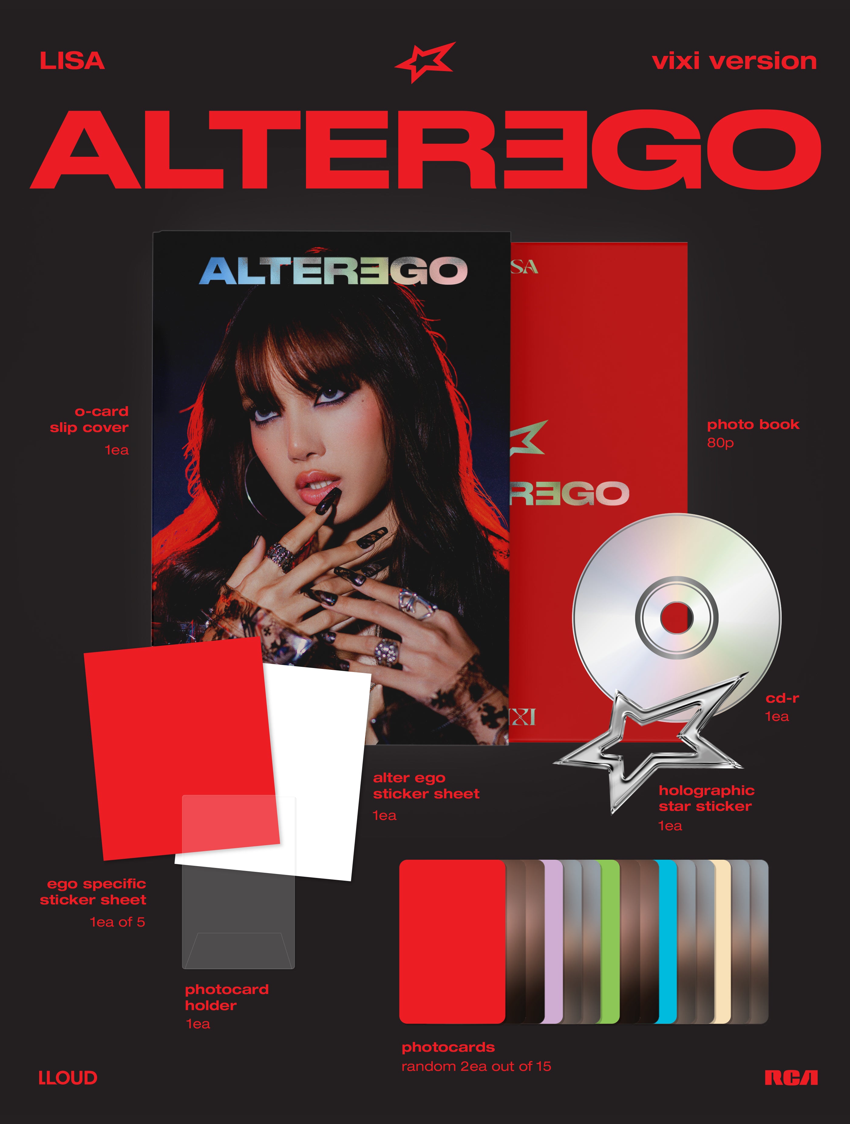 LISA ALTEREGO VIXI ジップアップフーディー LISA Alter Ego Portrait